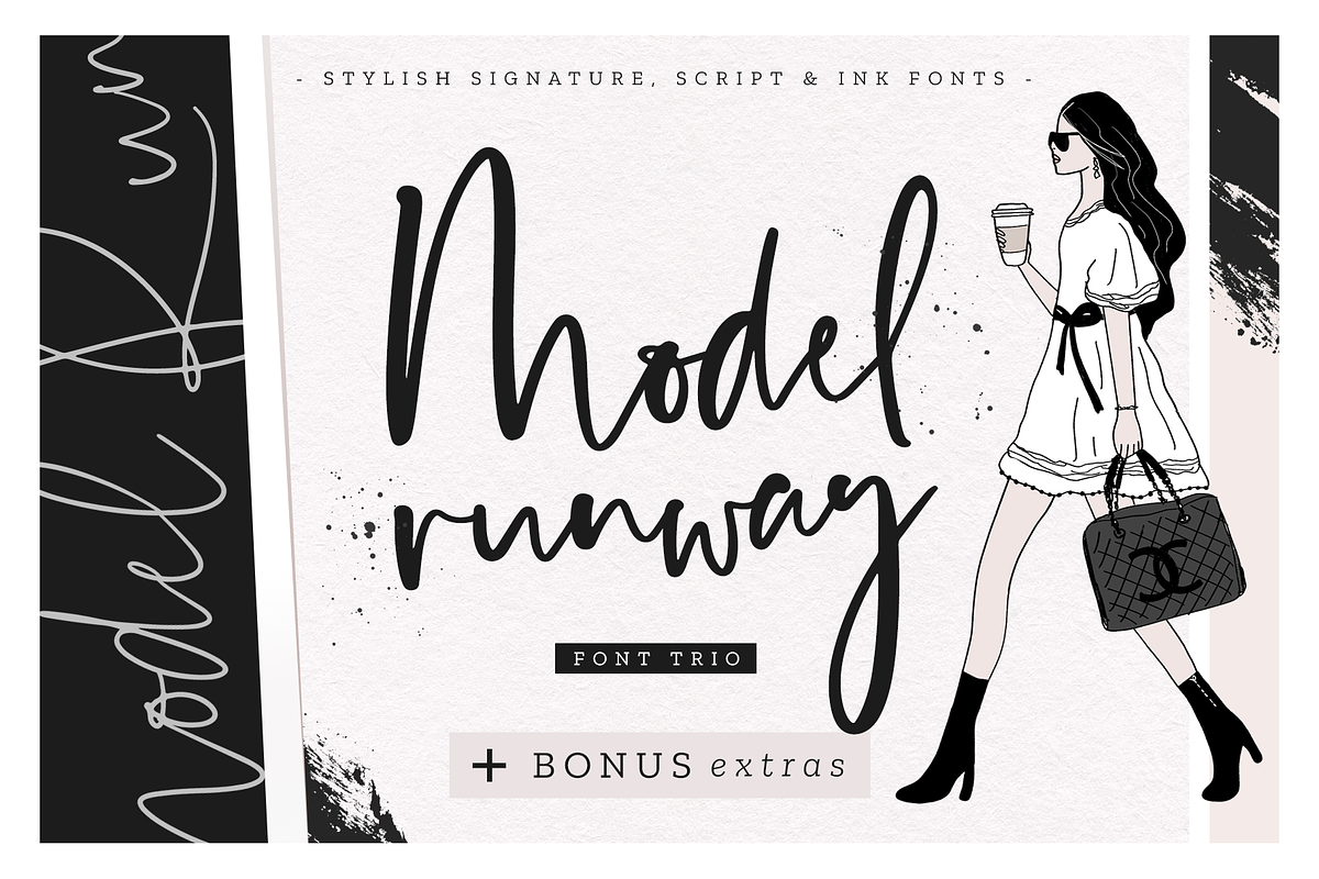 Model Runway Fonts + BONUS Extras Free Download Free Download Model Runway Fonts + BONUS Extras Free Download Free Download
