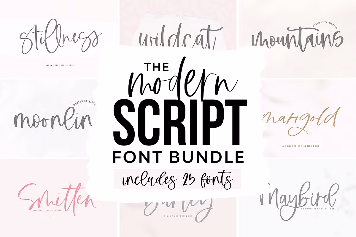 Modern Script FONT BUNDLE Free Download Free Download Modern Script FONT BUNDLE Free Download Free Download
