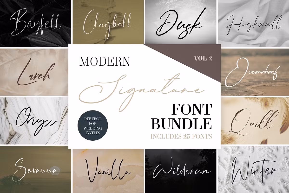 Modern Signature Font Bundle Vol 2 Free Download Free Download Modern Signature Font Bundle Vol 2 Free Download Free Download