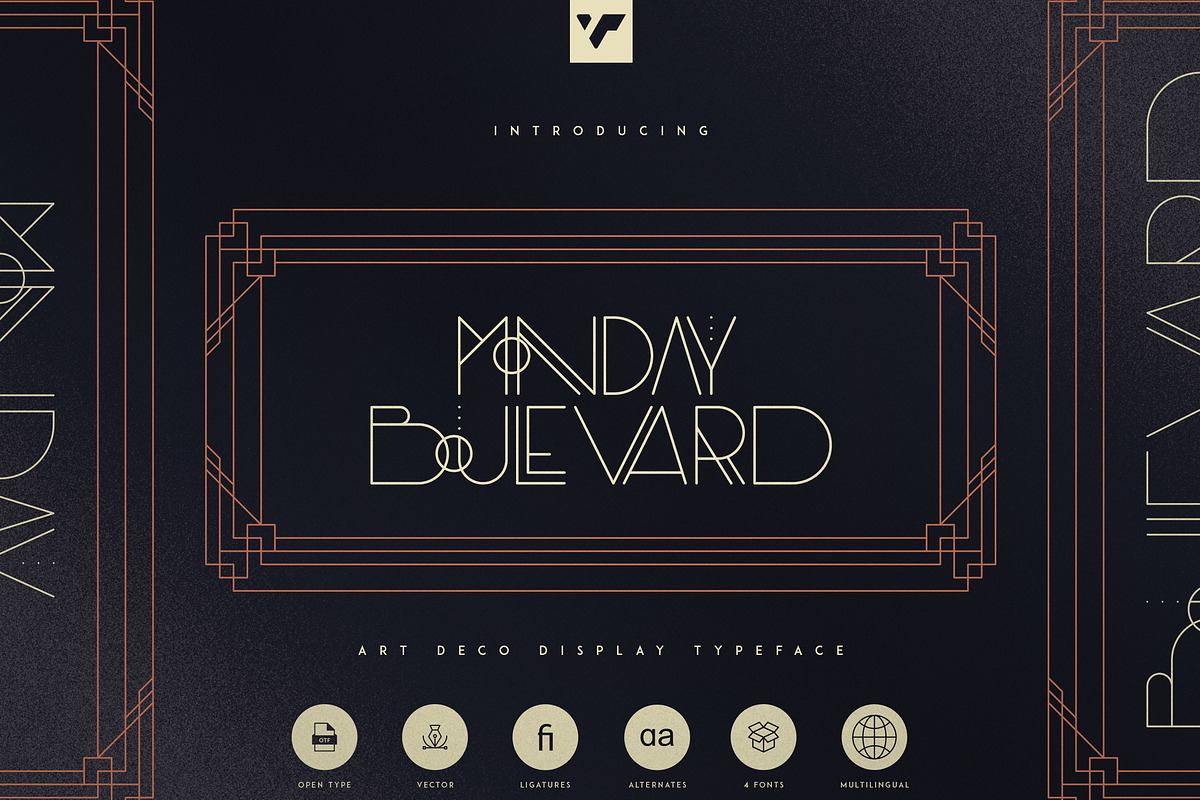 Monday Boulevard - Art Deco Typeface Free Download Free Download Monday Boulevard - Art Deco Typeface Free Download Free Download