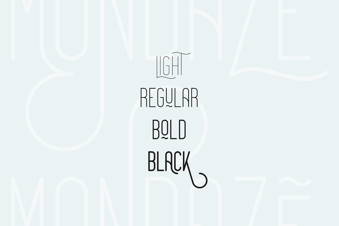 Mondaze Typeface - 4 Weights Font Free Download Mondaze Typeface - 4 Weights Font Free Download