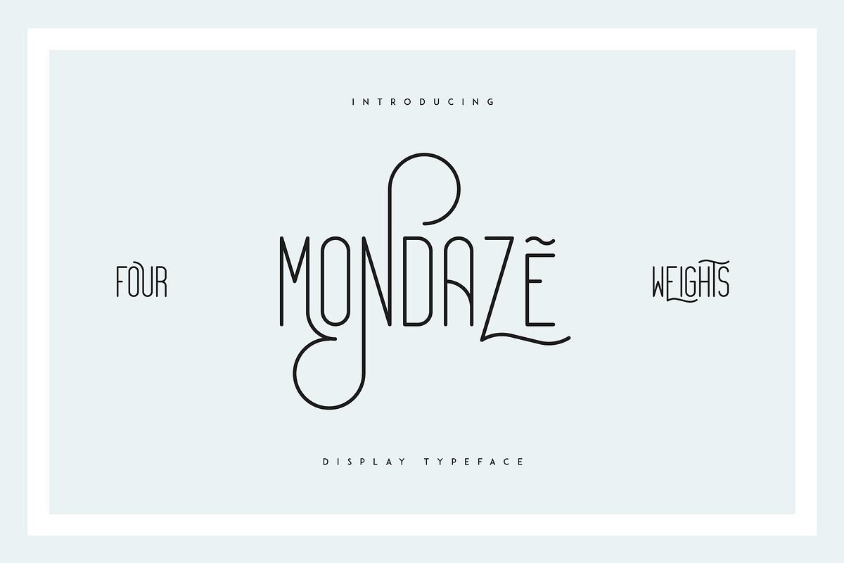 Mondaze Typeface - 4 Weights Free Download Free Download Mondaze Typeface - 4 Weights Free Download Free Download