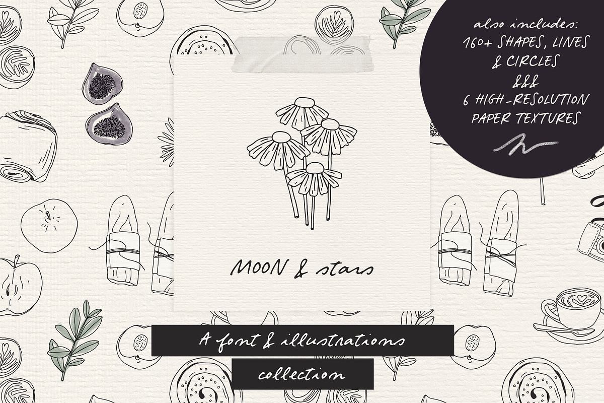 Moon And Stars font & illustrations Free Download Free Download Moon And Stars font & illustrations Free Download Free Download