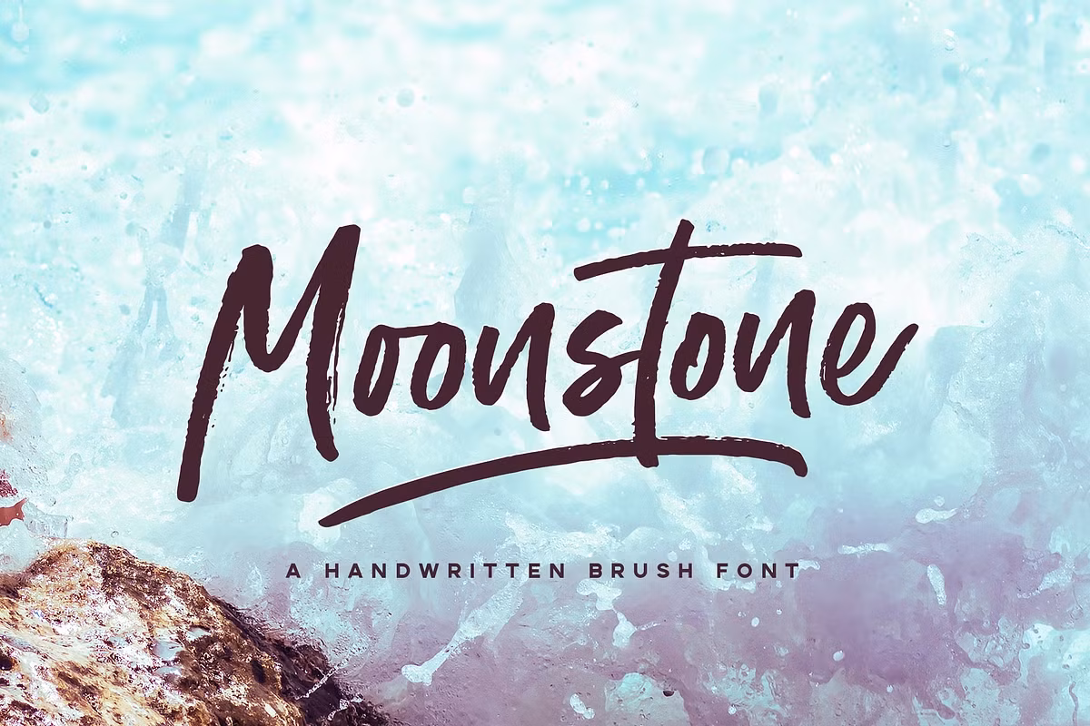 Moonstone Brush Font Free Download Free Download