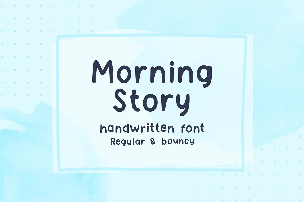 Morning Story cute handwritten font Free Download Free Download