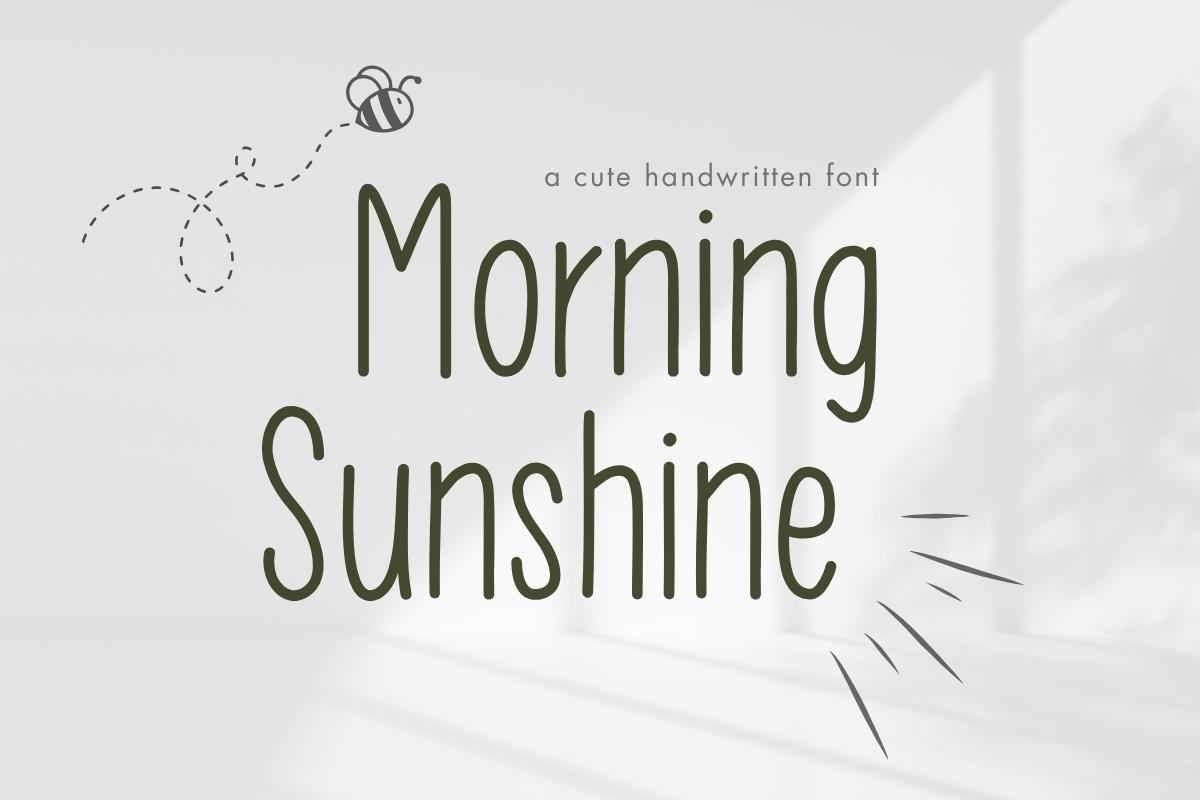 Morning Sunshine - Handwriting Font Free Download Free Download Morning Sunshine - Handwriting Font Free Download Free Download