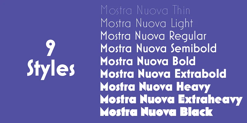 Mostra Nuova Font