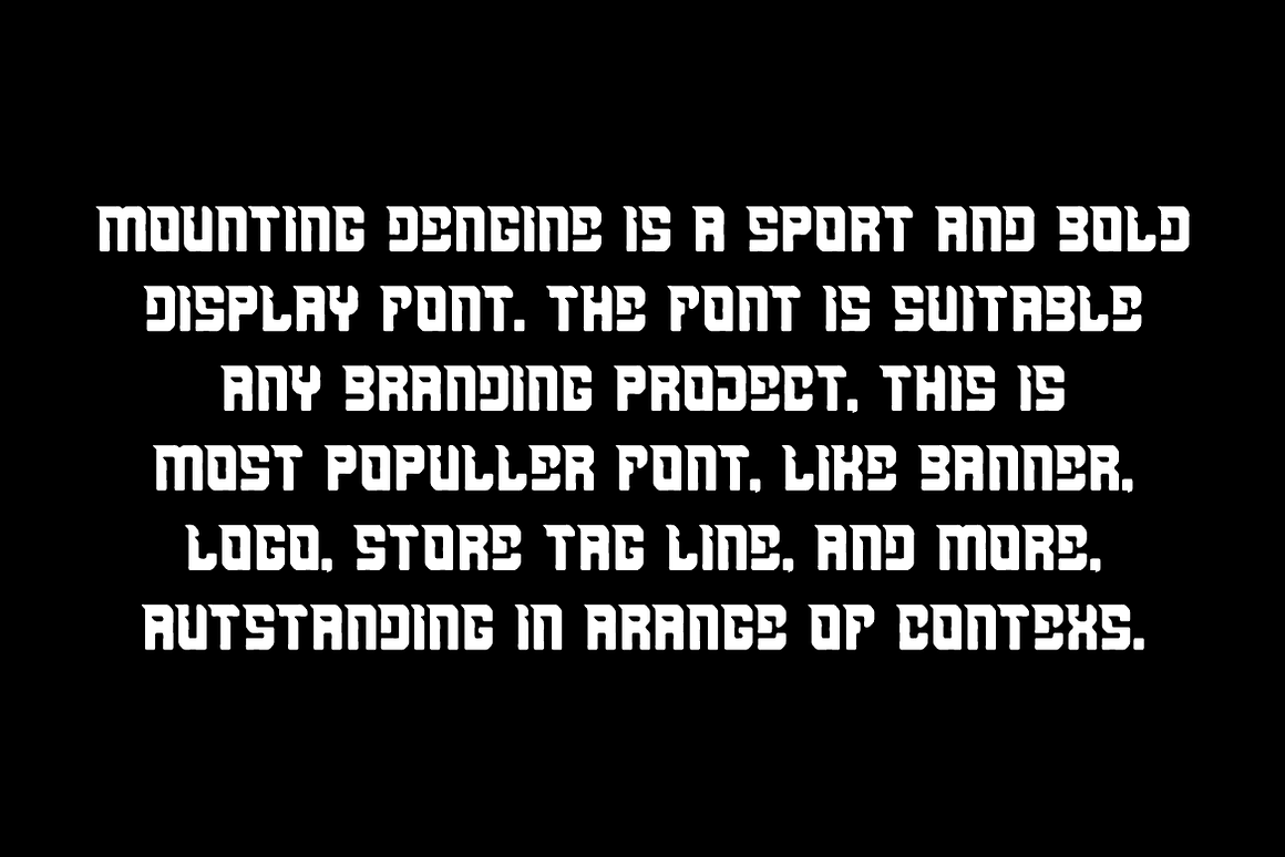 Mounting Dengine Automotive-Car Font Free Download Mounting Dengine Automotive-Car Font Free Download