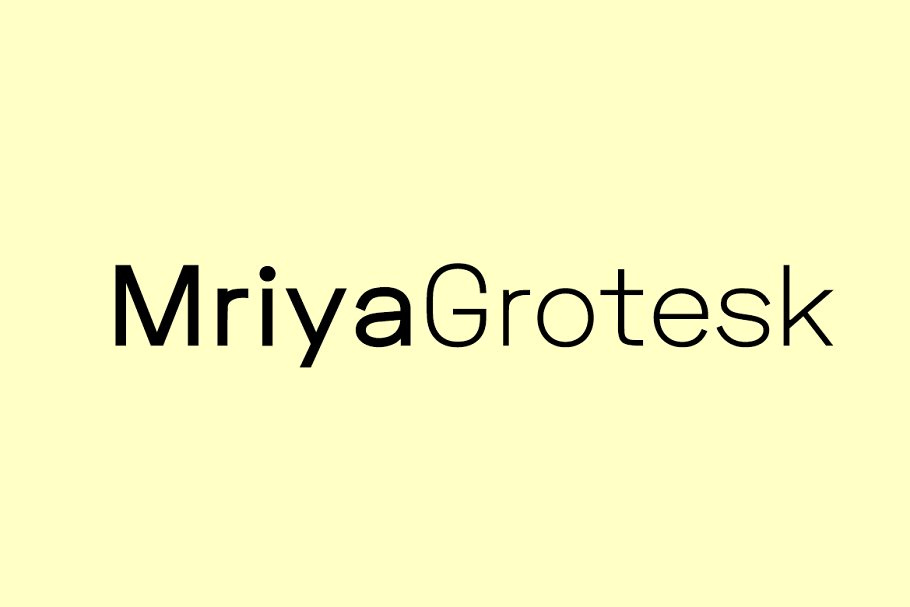 Mriya Grotesk Font Free Download Mriya Grotesk Font Free Download