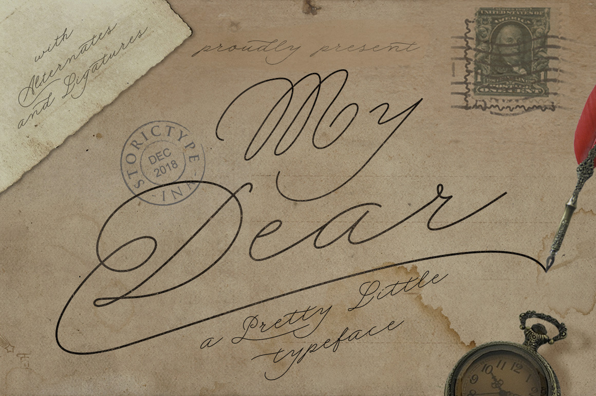 My Dear Script Font Free Download My Dear Script Font Free Download