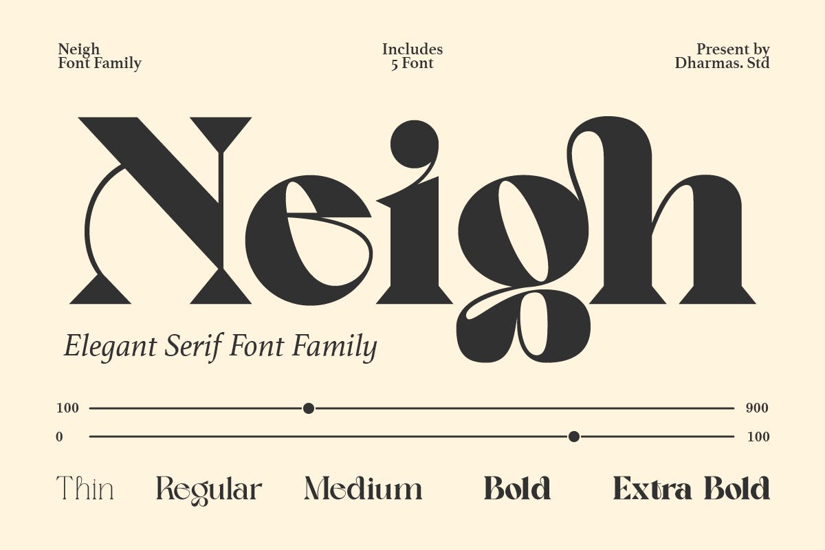 Neigh - Modern Luxury Logo Font Free Download Neigh - Modern Luxury Logo Font Free Download