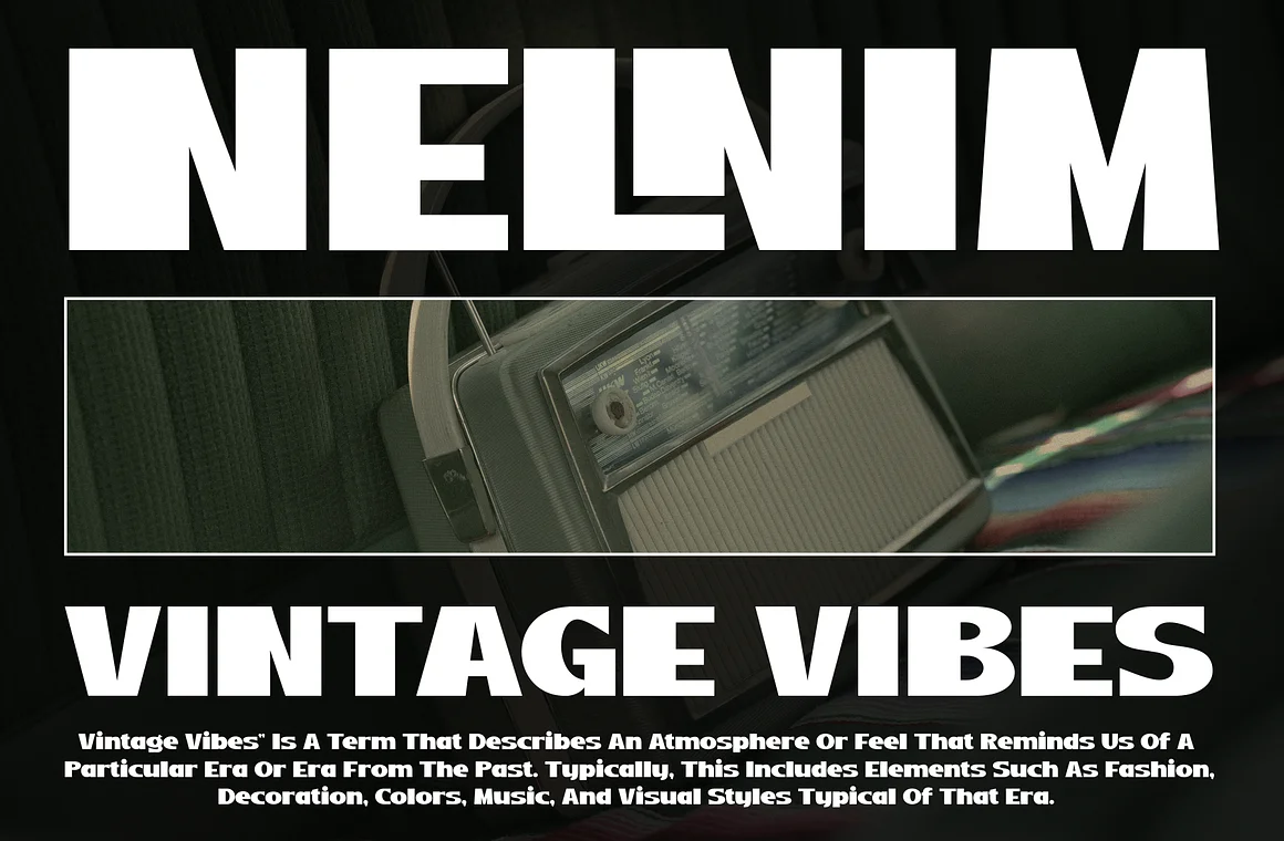 Nelnim Bunia - Modern Sans Serif Font