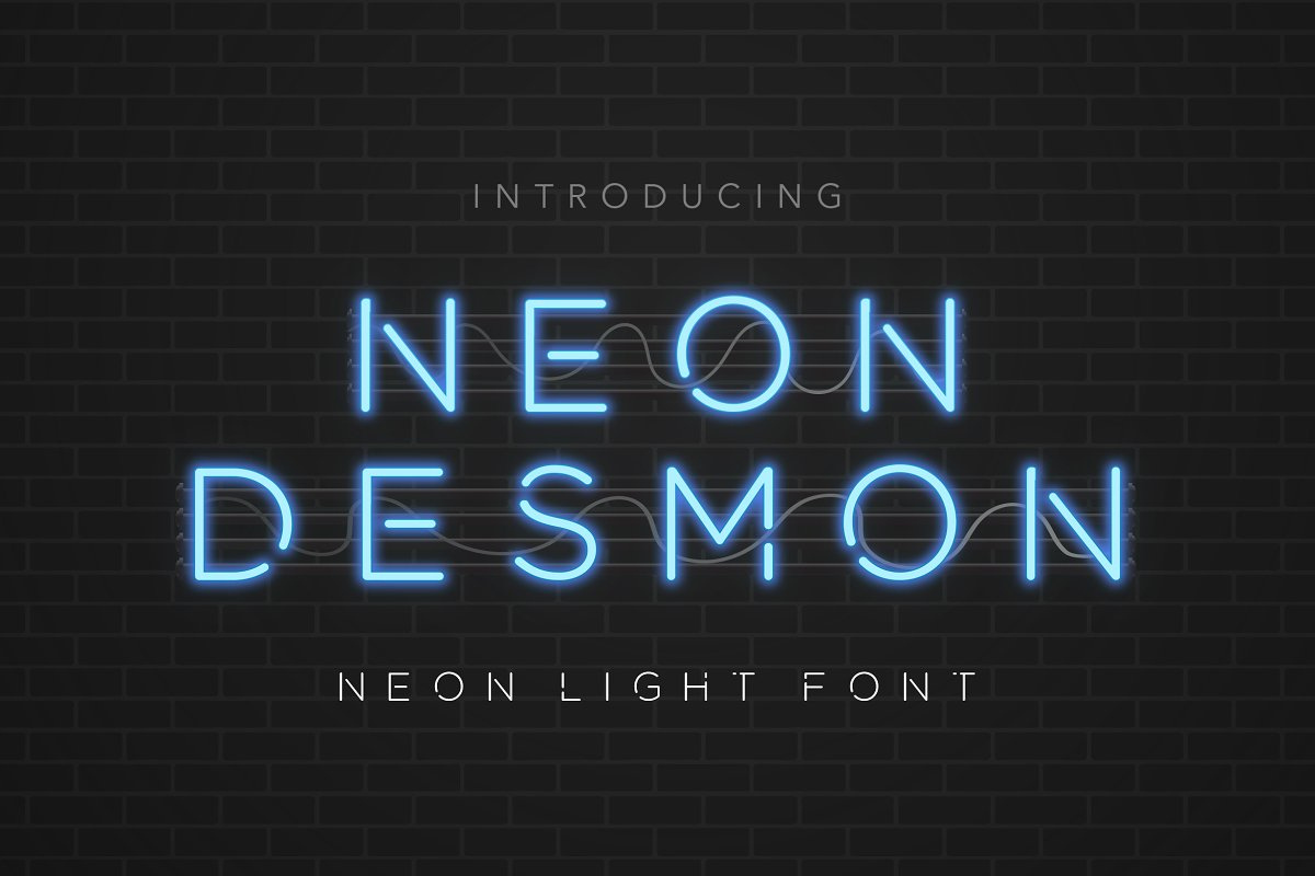 Neon Desmon - Neon Light Font Free Download Neon Desmon - Neon Light Font Free Download
