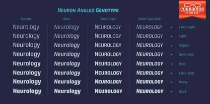 Neuron Angled Font