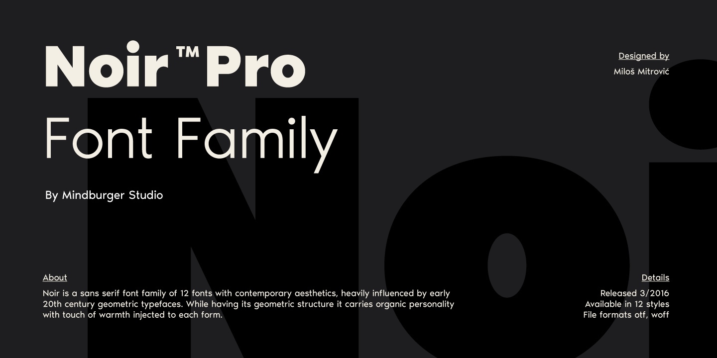 Noir Font Free Download Noir Font Free Download