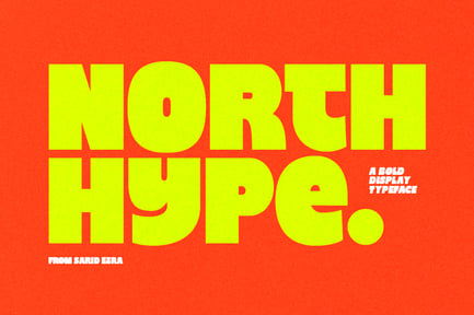 North Hype – Bold Display Sans Font