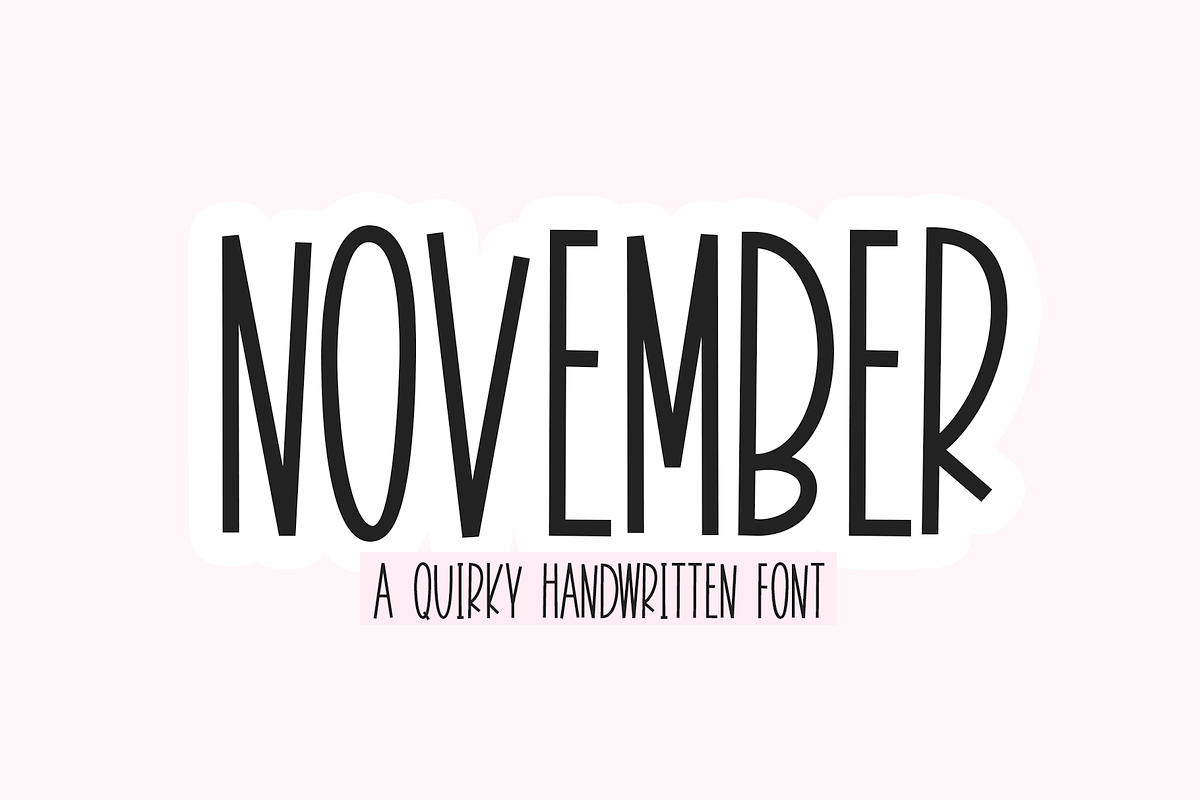 November | Fun Handwritten Font Free Download Free Download November | Fun Handwritten Font Free Download Free Download