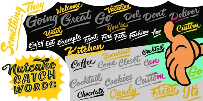 Nutcake CatchWords Font