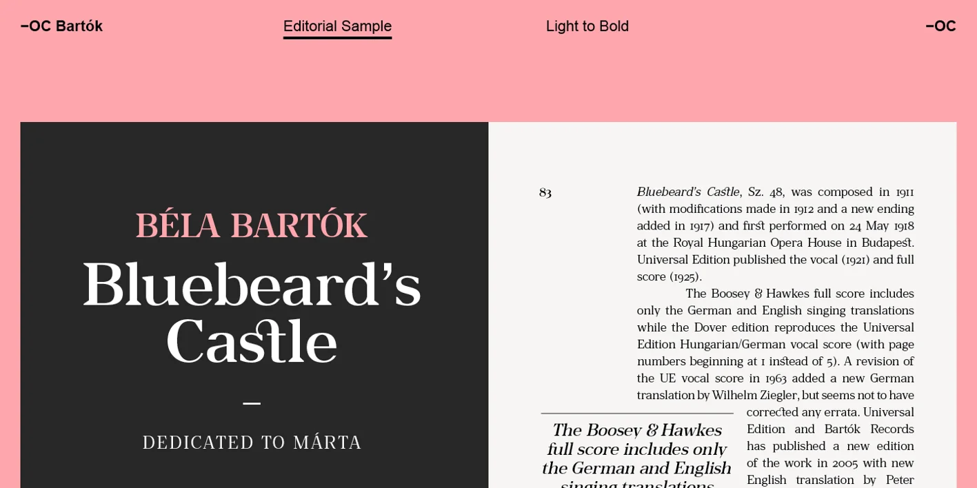 -OC Bartok Font