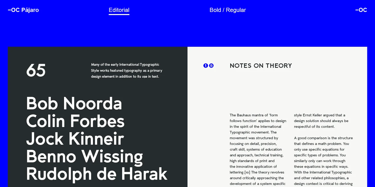 -OC Pajaro Font