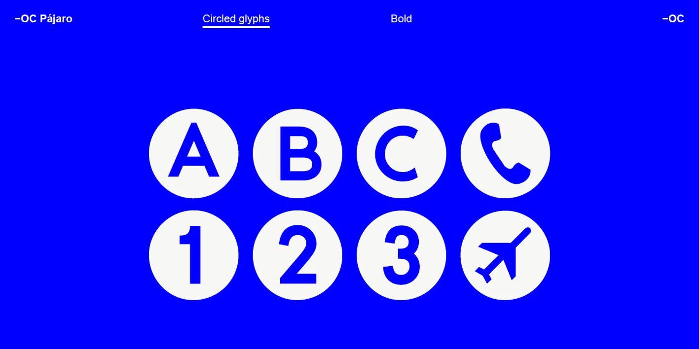 -OC Pajaro Font