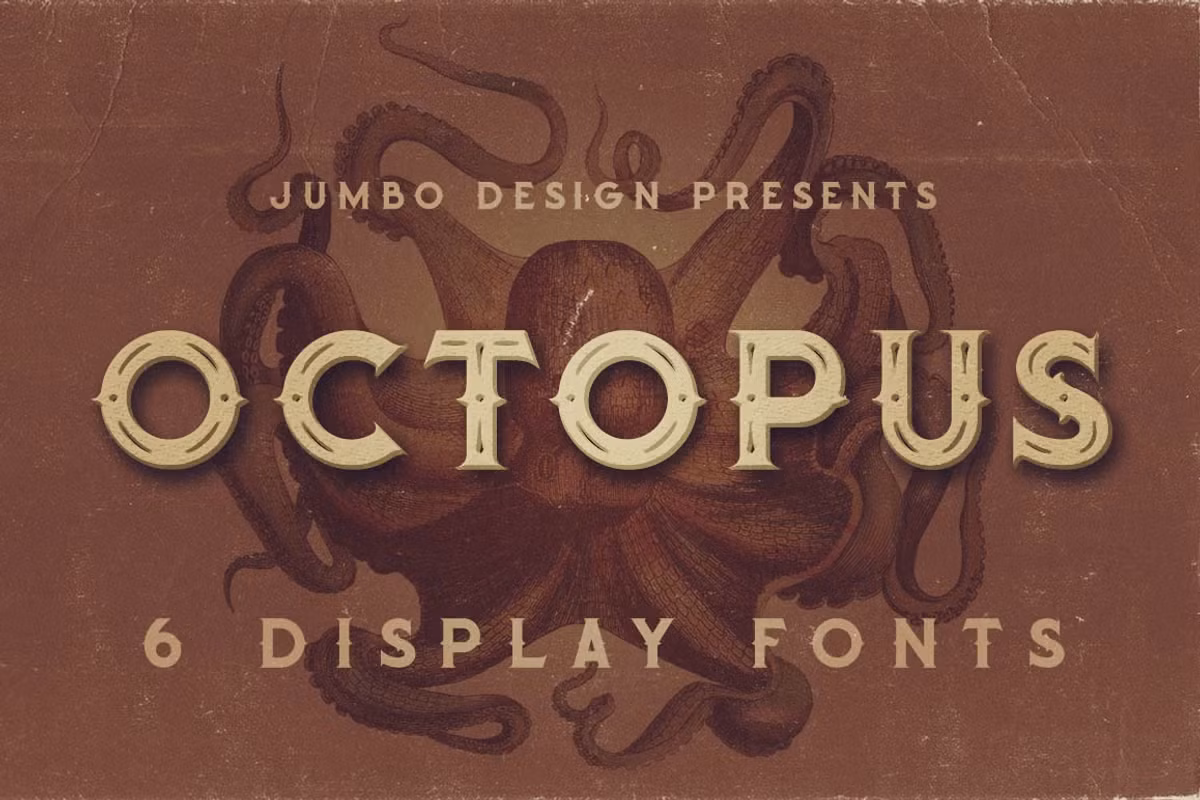 Octopus - Vintage Style Font Free Download Free Download Octopus - Vintage Style Font Free Download Free Download