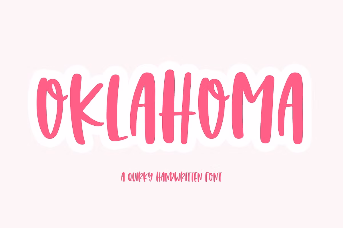 Oklahoma | Quirky Handwritten Font Free Download Free Download Oklahoma | Quirky Handwritten Font Free Download Free Download