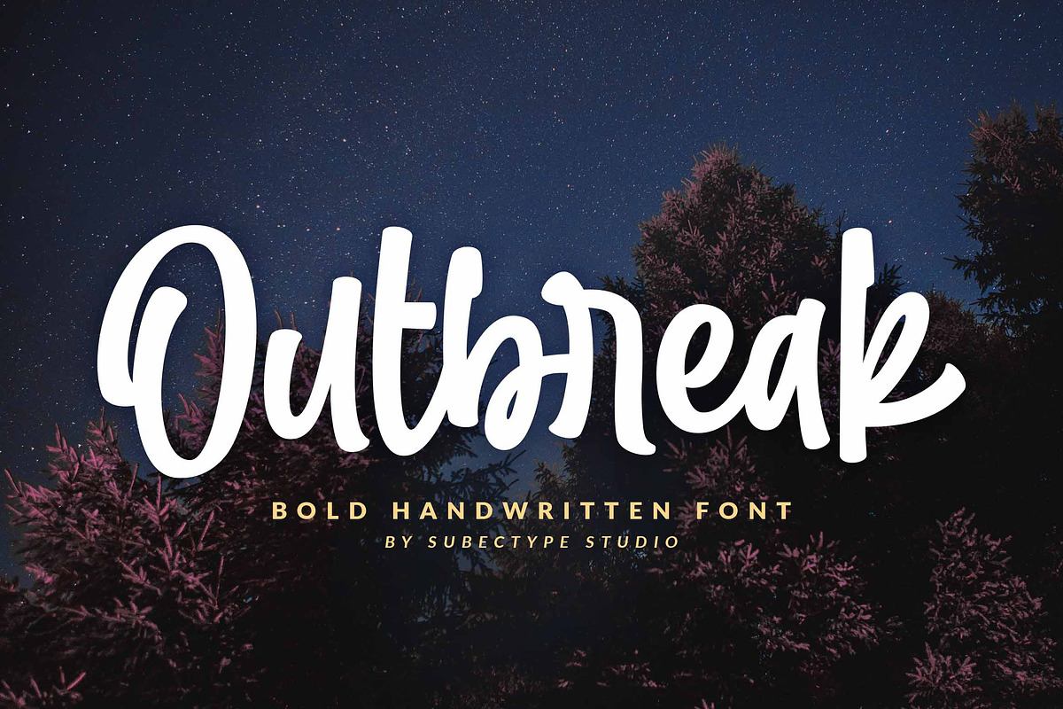Outbreak / Bold Handwritten font Free Download Free Download Outbreak / Bold Handwritten font Free Download Free Download