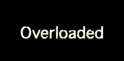 Overloaded Font Free Download Overloaded Font Free Download