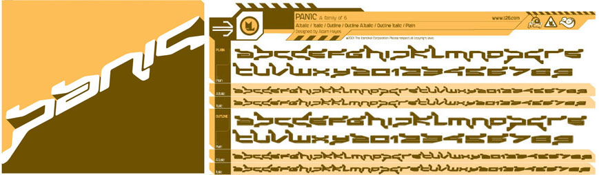 Panic Font Free Download Panic Font Free Download