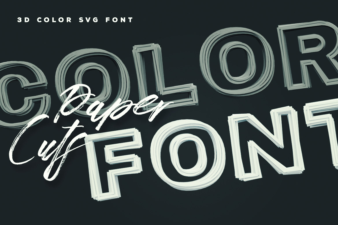 Paper Cuts Color Font Free Download Paper Cuts Color Font Free Download
