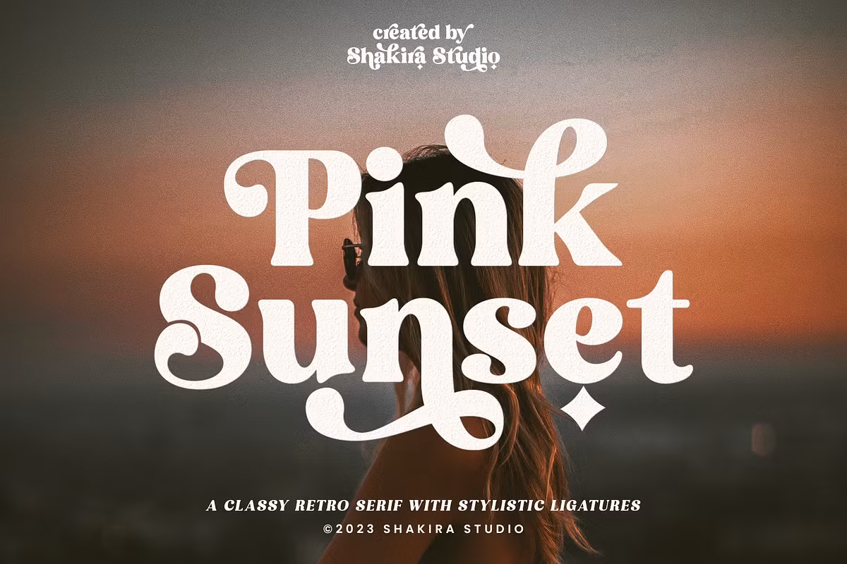 Pink Sunset - Retro Serif Free Download Free Download Pink Sunset - Retro Serif Free Download Free Download