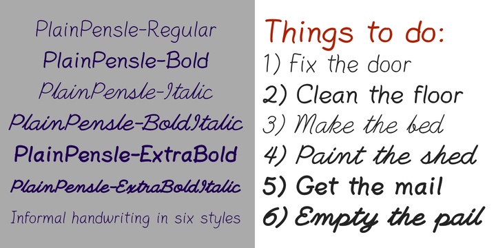PlainPensle Font Free Download PlainPensle Font Free Download