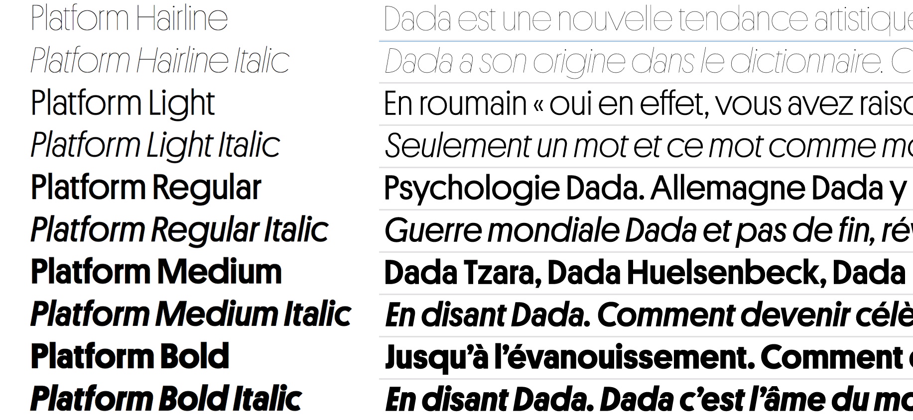 Platform Font Free Download Platform Font Free Download