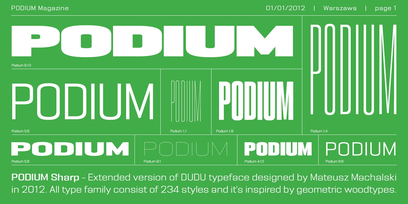 PODIUM Sharp Font Free Download PODIUM Sharp Font Free Download