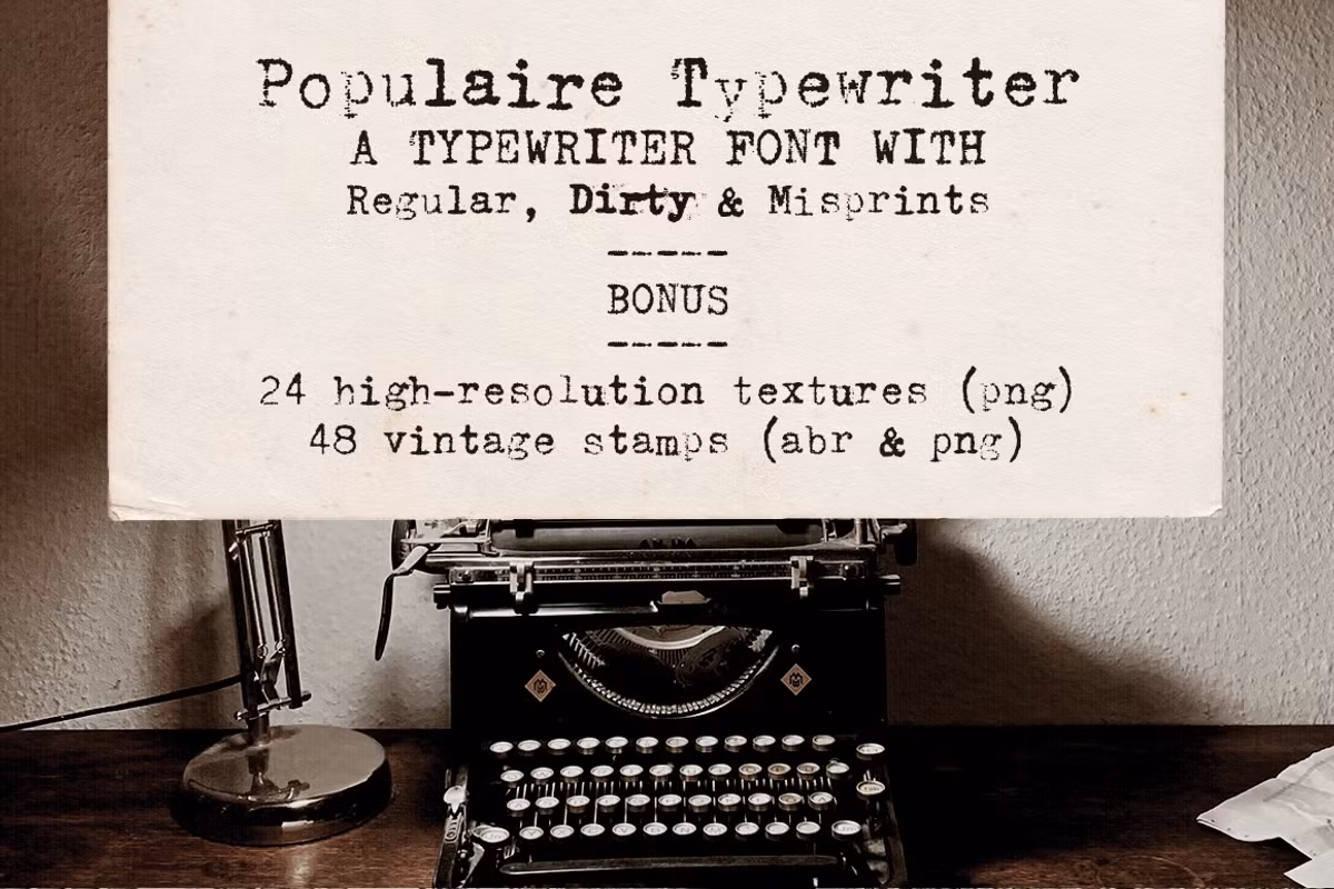 Populaire Typewriter Font & Extras Free Download Free Download Populaire Typewriter Font & Extras Free Download Free Download