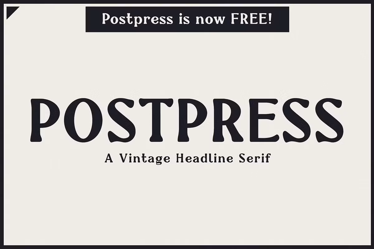 Postpress - FREE Industrial Serif Free Download Free Download Postpress - FREE Industrial Serif Free Download Free Download