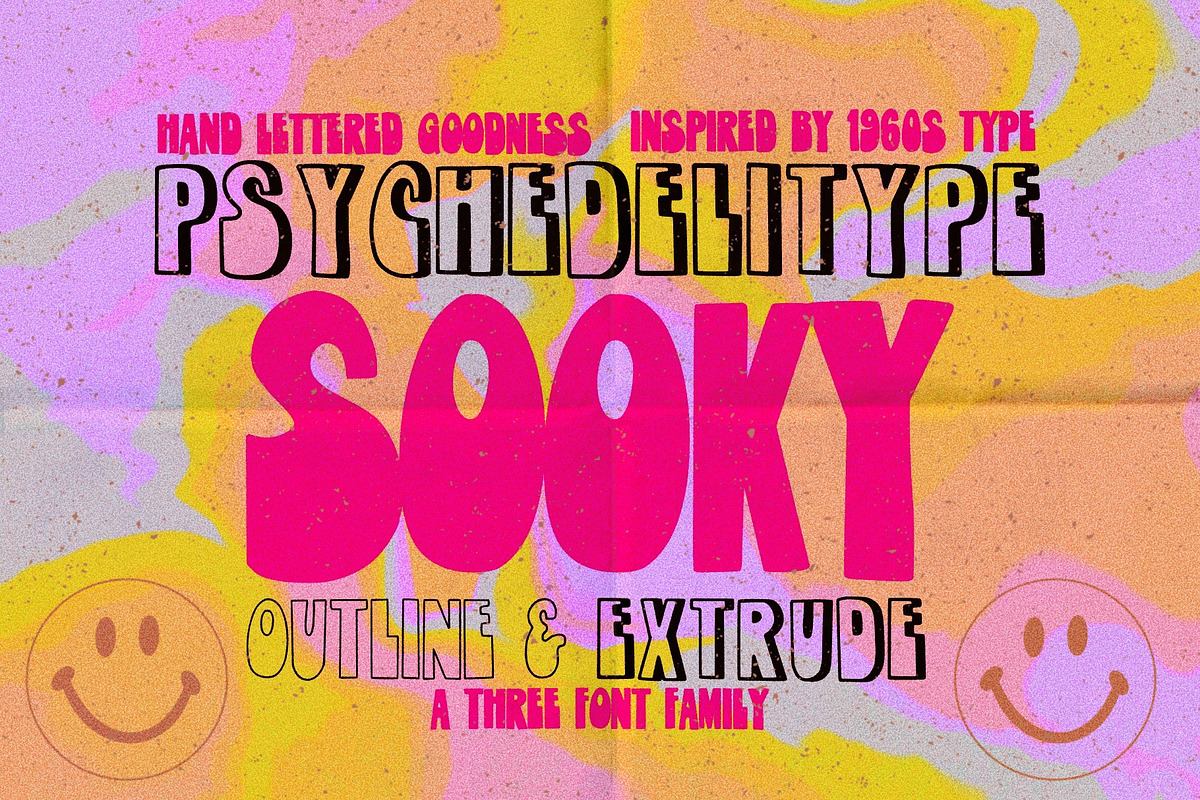 Psychedelitype Sooky - 3 font family Free Download Free Download Psychedelitype Sooky - 3 font family Free Download Free Download