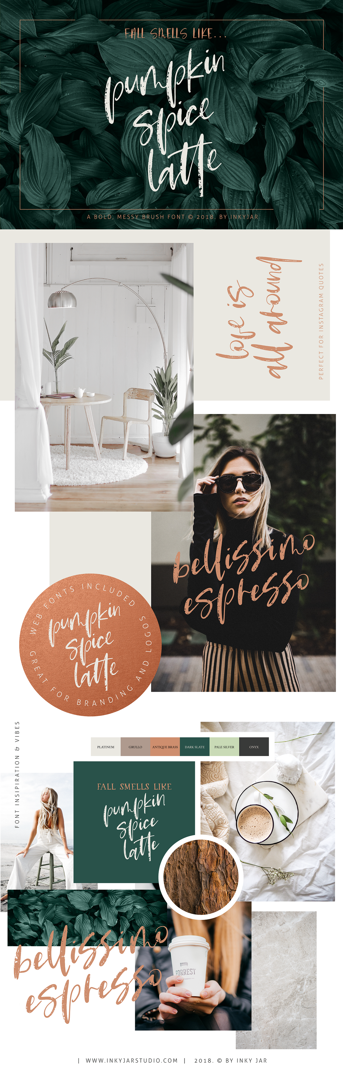 Pumpkin Spice Latte | Brush Script Free Download Pumpkin Spice Latte | Brush Script Free Download