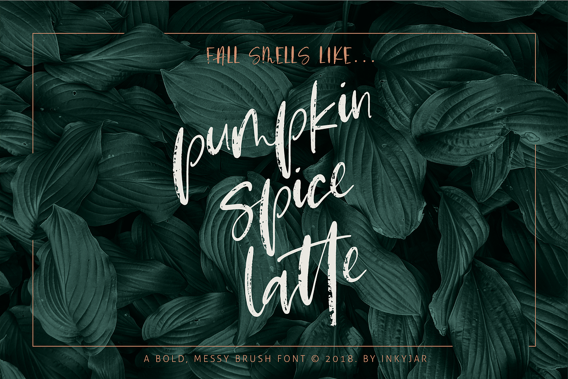 Pumpkin Spice Latte | Brush Script Free Download Pumpkin Spice Latte | Brush Script Free Download