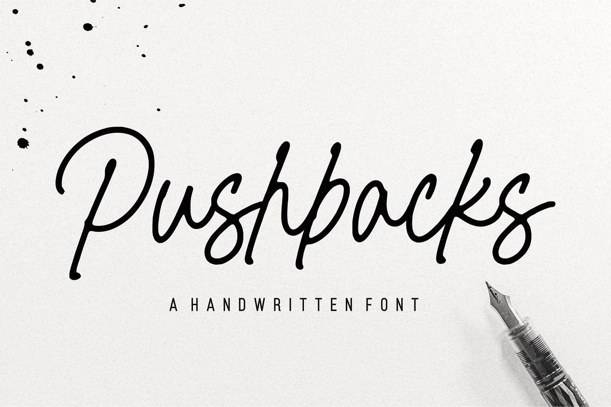 Pushbacks - Handwritten Font Free Download Free Download Pushbacks - Handwritten Font Free Download Free Download