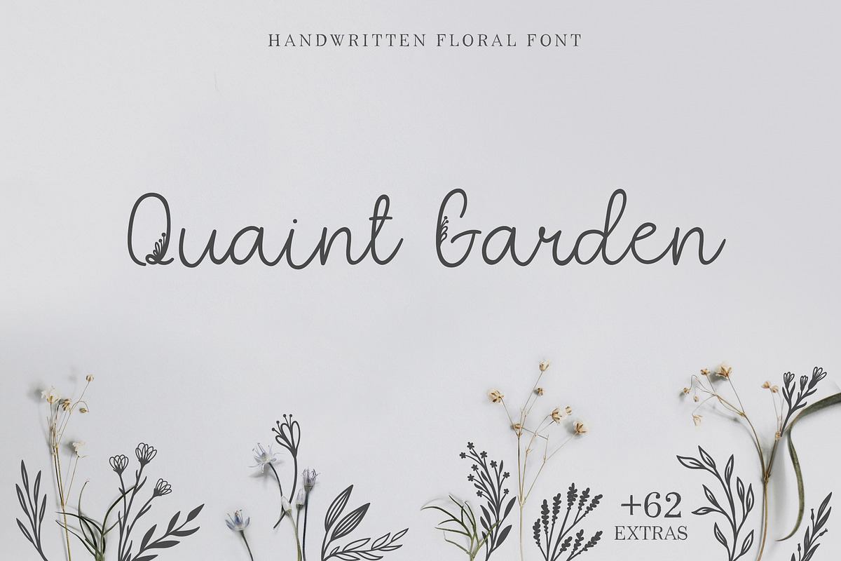 Quaint Garden Floral Font +EXTRAS Free Download Free Download Quaint Garden Floral Font +EXTRAS Free Download Free Download