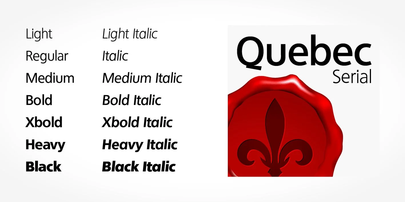 Quebec Serial Font