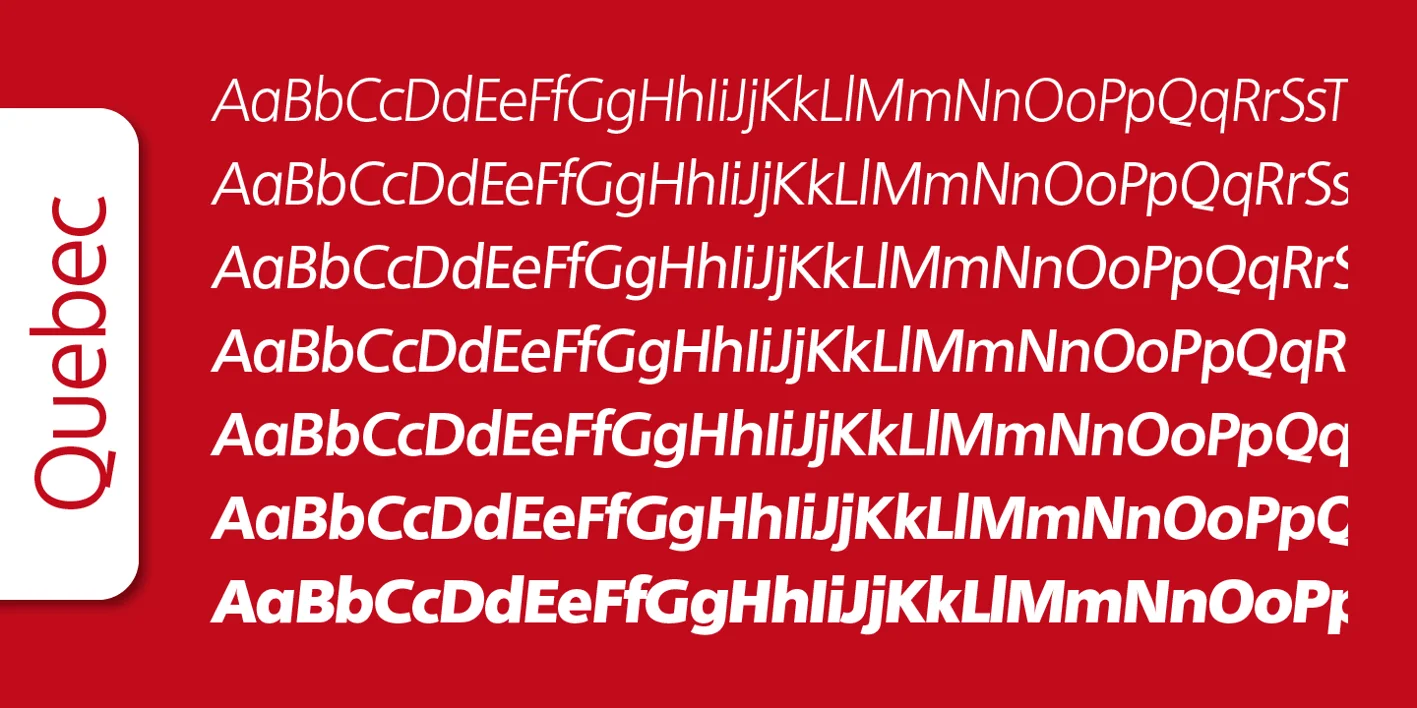 Quebec Serial Font
