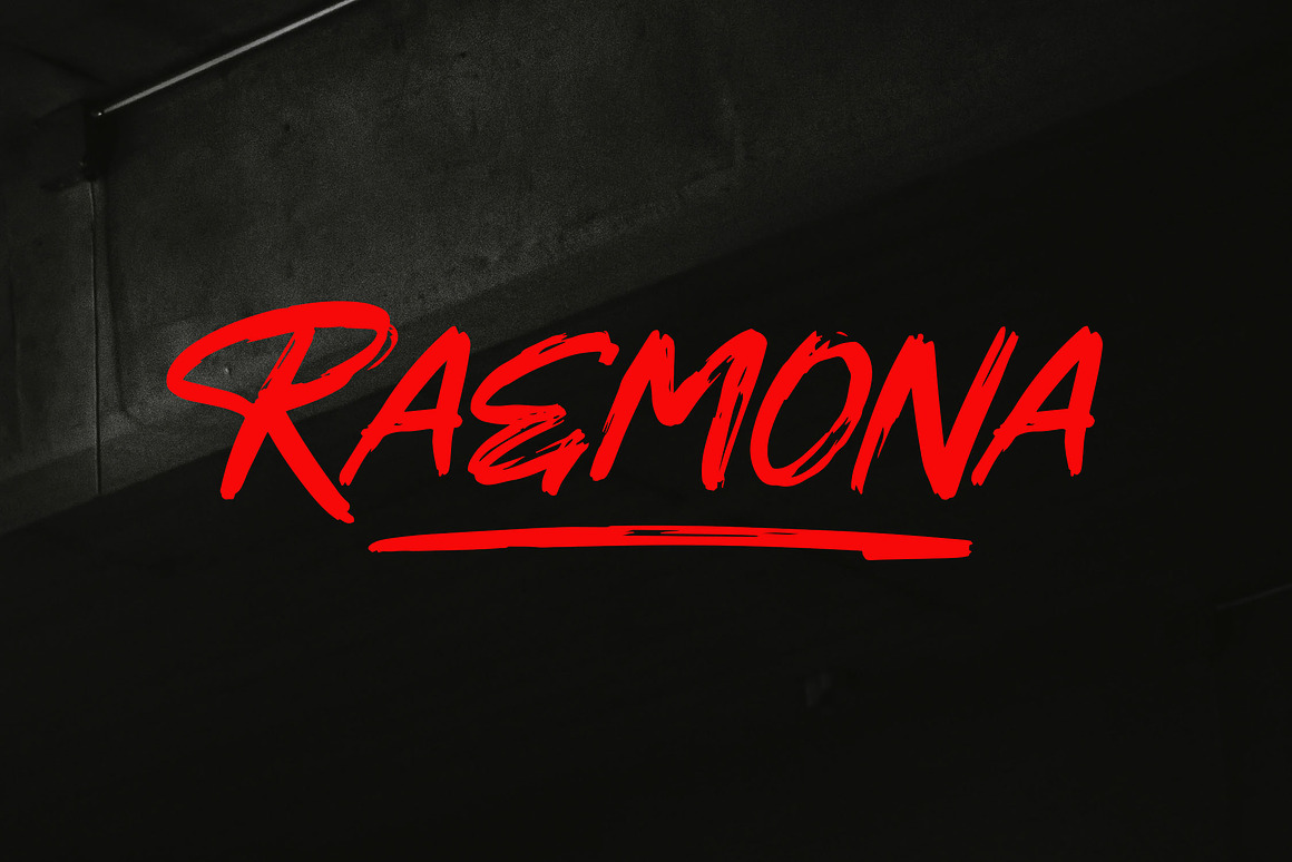 RAEMONA Rough Brush Font Free Download RAEMONA Rough Brush Font Free Download