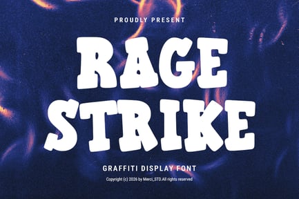 Rage Strike – Graffiti Display Font