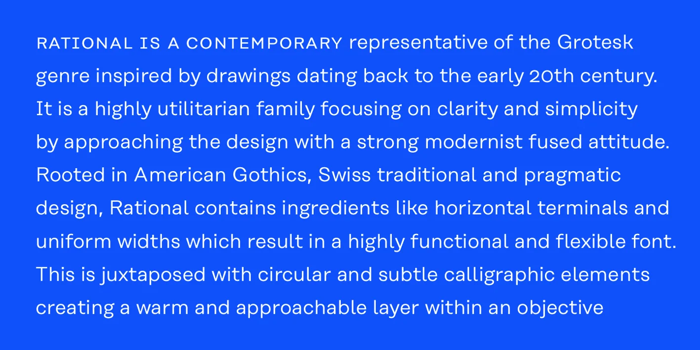 Rational Font