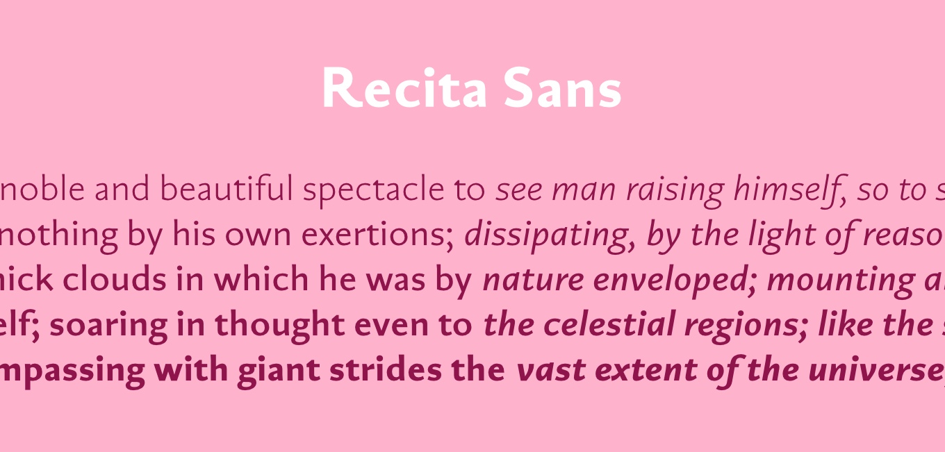 Recita Sans Font Free Download Recita Sans Font Free Download