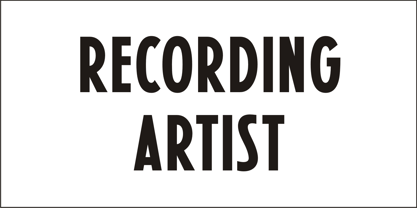 Recording Artist JNL Font Free Download Recording Artist JNL Font Free Download