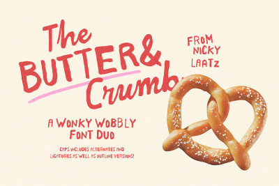 Butter And Crumb Font Duo
